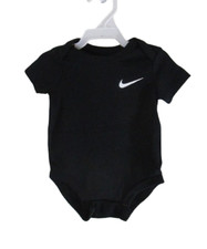 NWT Nike Baby Infant Swoosh Logo Bodysuit 3M Black MSRP 15