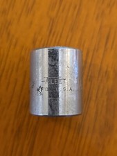 Vintage Fleet 11/16" 12 Point Chrome Socket 3/8" Drive 1222 Made in USA. R55