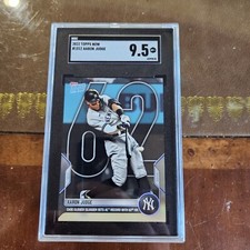 2022 Topps Now AARON JUDGE #1012 Home Run AL Record 62 SGC 9.5 NY Yankees Star