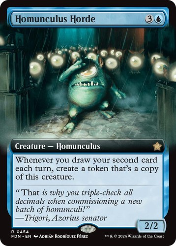 Homunculus Horde - Extended Art - FDN - MTG - EN - NM - 0454 | eBay