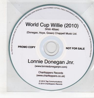 (GU430) Lonnie Donegan Jnr, World Cup Willie - 2010 DJ CD