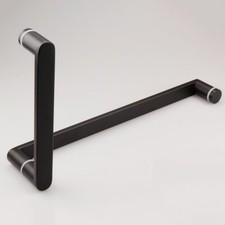 304 Stainless Steel Shower Door Handles L Type Glass Door Pulls Handle Towel Bar