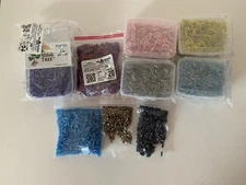 Giant Lot Multi- Brand Bugle Beads 9 Packages
