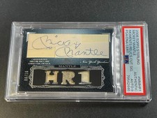 MICKEY MANTLE 2006 TOPPS STERLING CUT SIGNATURE AUTOGRAPH AUTO /10 PSA 9 YANKEES