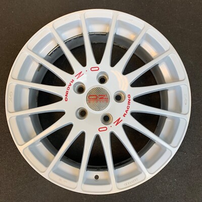 O.Z. Racing Superturismo White Wheel Rim + Cap 17x7 et45 5x114.3