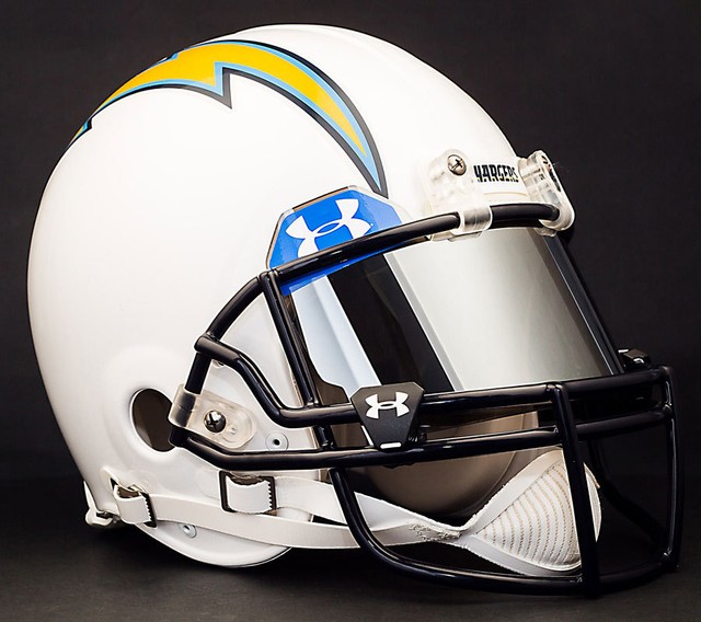 ***CUSTOM*** LOS ANGELES CHARGERS NFL Riddell Deluxe REPLICA Football