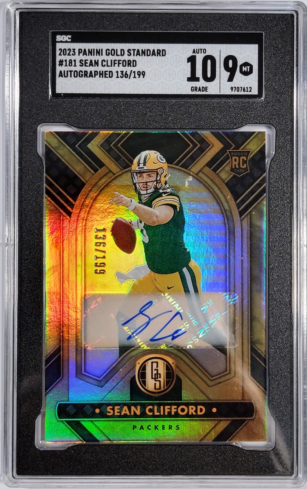 Sean Clifford Panini Gold Standard #181 Autograph-Platinum