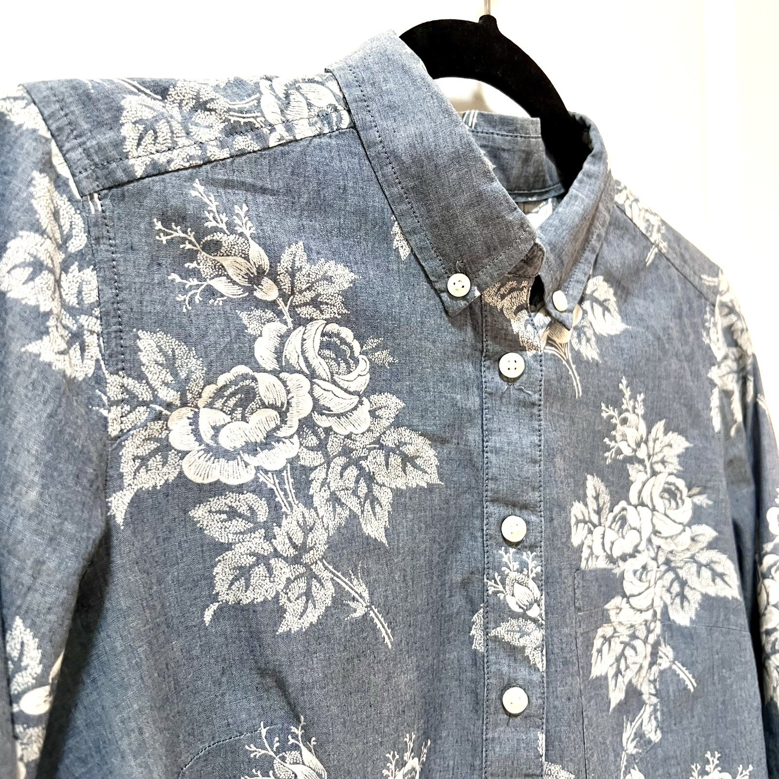 GAP Floral Button Up Blouse - image 5