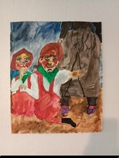 Expressionist watercolor The Dance Show 2009 44.5cm/36cm