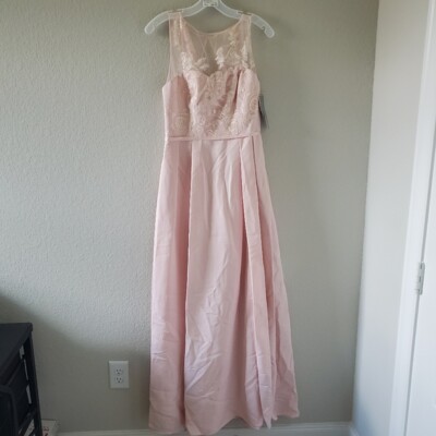 appliqued illusion faille bridesmaid dress Millie 22