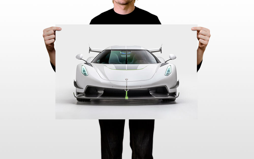Koenigsegg Jesko Prototype Sports Car Luxury Car Wall Art Home