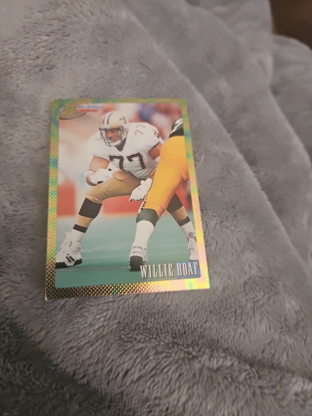 1993 Bowman Gold Foil WILLIE ROAF #356 Rookie RC Saints HOF 