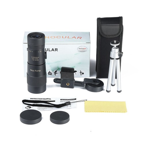 8-40x40 Monokular Teleskop Kompakt Einziehbar Zoom Wasserdicht HD ED Glas - Bild 5 von 10