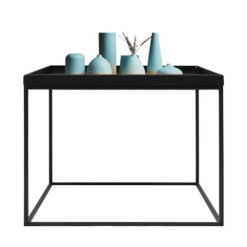 24" Square Table Metal Frame Table Portable Office Side End Table Camping Table - Picture 5 of 14