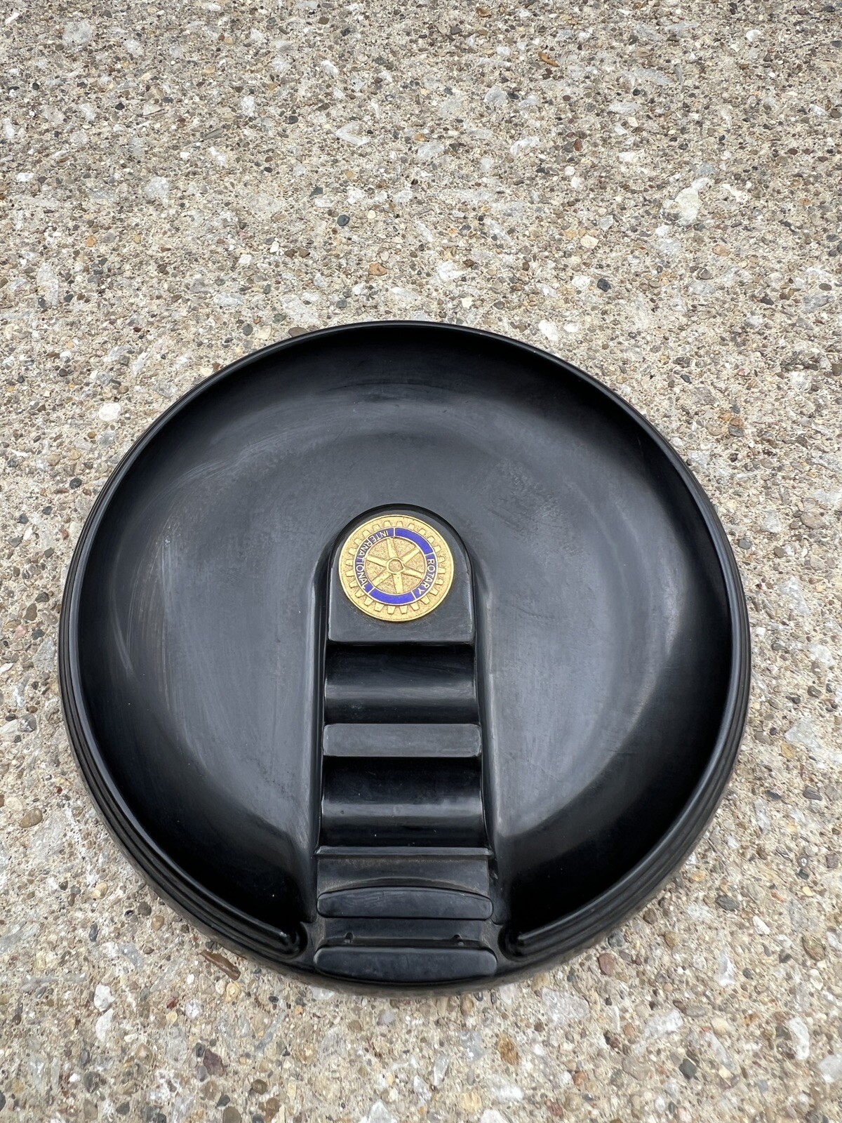 Vtg Daka-Ware “The Master Tray” Rotary International Bakelite Ashtray Chicago