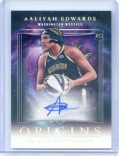 2024 Panini Origins WNBA AALIYAH EDWARDS RC ROOKIE #OA-AEW ORIGINS AUTO MYSTICS