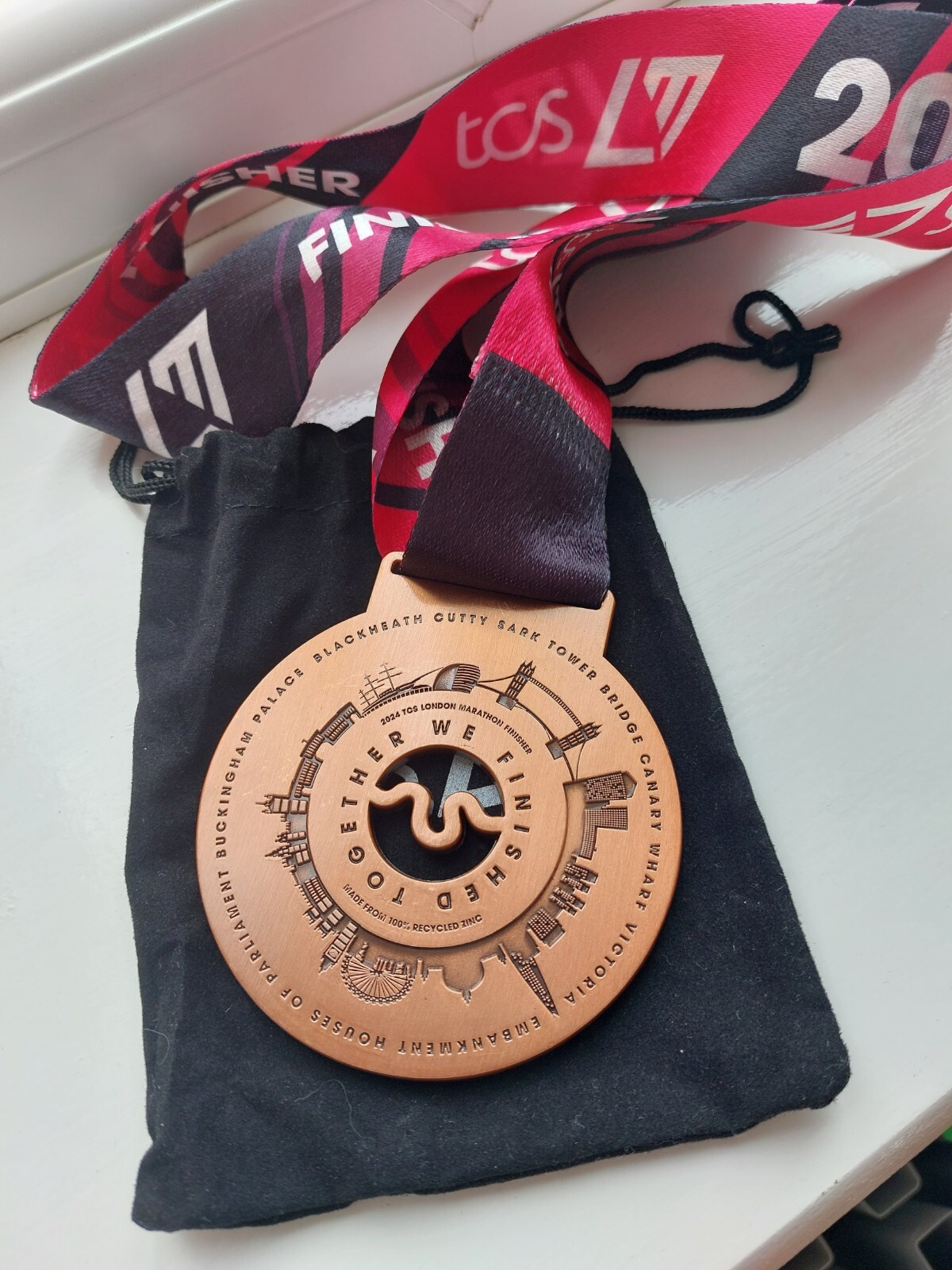 London Marathon 2024 TCS Finishers Running Grelly UK