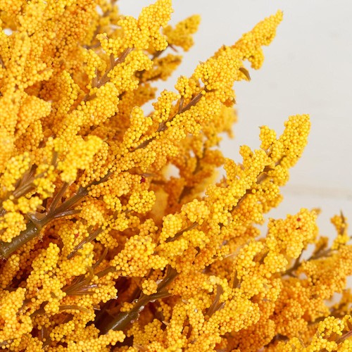 15" Golden Yellow Artificial Heather Decorative Floral Bundle - Picture 3 of 3