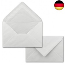 100x Briefumschl&auml;ge, wei&szlig; mit Seidenfutter DIN C6-11,2 x 16 cm - mit N