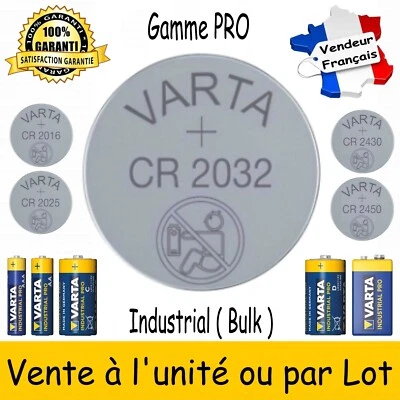VARTA BULK CR2032 Dispo aussi Piles 2025 2016 2430 2450 LR03 LR6 LR14 LR20 6LR61
