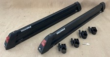 Yakima Buttondown 6 Ski Snowboard Rack Lockskey Roundbar Mounts Powderhound