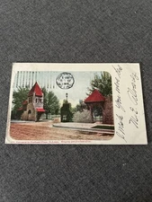 Vtg Postcard Entrance To Portland Place St. Louis Scene A Selige 1904