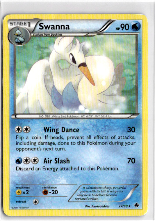 Swanna #27 Pokemon Emerging Powers