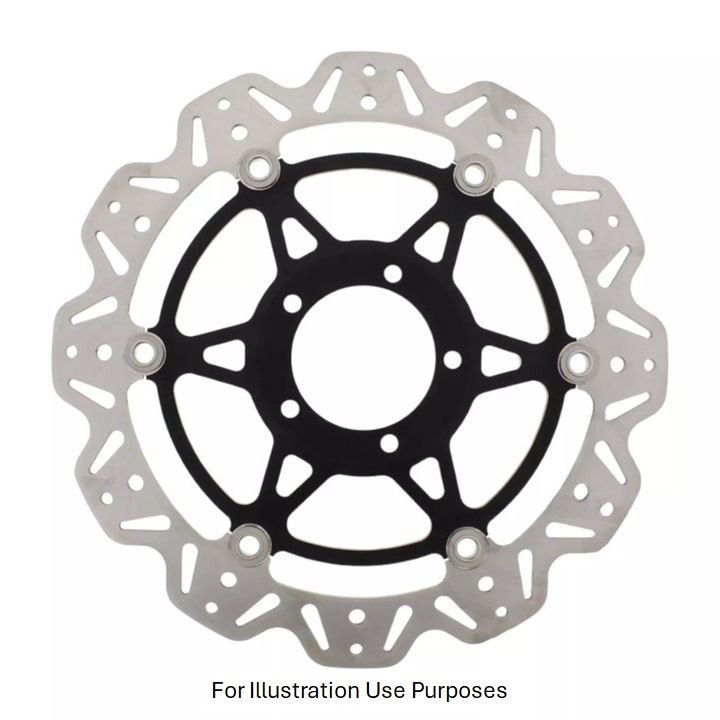 EBC Floating Vee Rotor Front Black Hub - VR843BLK
