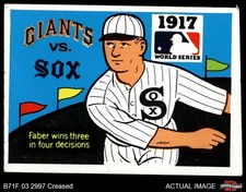 1971 Fleer World Series #15 Red Faber 1917 White Sox / Giants HOF 2 - GOOD