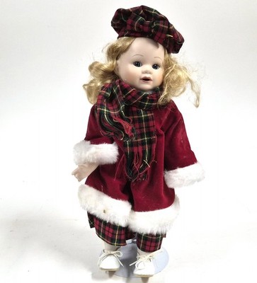 Vintage Heritage Mint Happy Andenken Nicole Weihnachten Puppe   Rot Tartan  