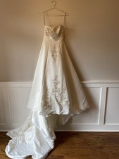 Mary  s Bridal Wedding Dress  Matching Beaded Purse Size 8 
