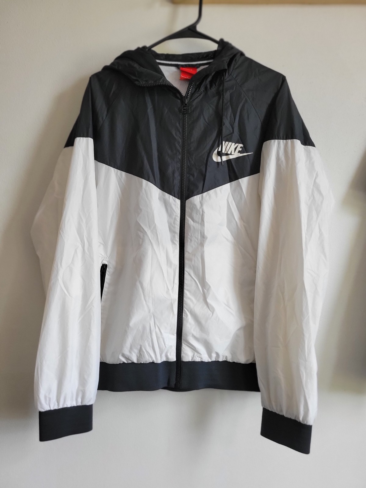 SACAI X NIKE Felpa a vento Nike uomo anni 90 nera wht large