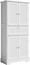 Choochoo 51" H Bathroom Floor Cabinet with Drawer and Adjustable Shelves