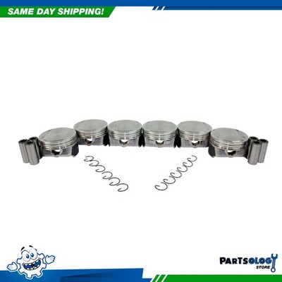 DNJ P4298 Standard size Complete Piston Set For 11-20 Ford Lincoln 3.7L DOHC