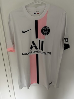 Paris Saint Germain Soccer Jersey Accor Live Limitless L Nike White Messi