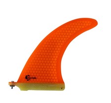 Signature RTM Honeycomb Surfboard Single Fin - 5 Colors  3 Sizes Orange, 9" 