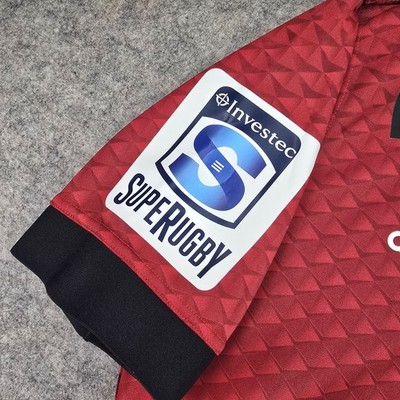 Adidas Crusaders Super Rugby Jersey Men's L Red Black Rugby Fan