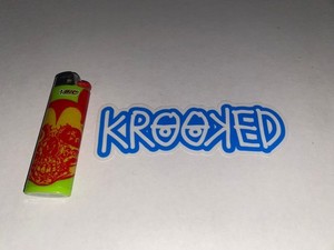 KROOKED SKATEBOARDS STRAIT EYES SKATE STICKER GONZ MARK GONZALES BLIND VISION