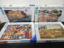 RAVENSBURGER Lot of 4 Puzzles 2000 Pieces PC Jigsaw Puzzle Lot