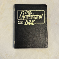 The Chronological Bible KJV Large Print Vintage 1978 Edward Reese Leather Bound