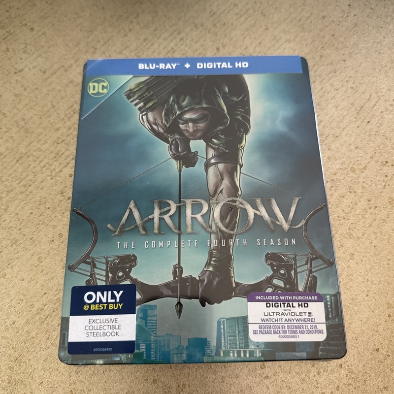 Arrow, The Complete Fourth Season. Blu-ray + Digital. Best Buy Steelbook Exclsve