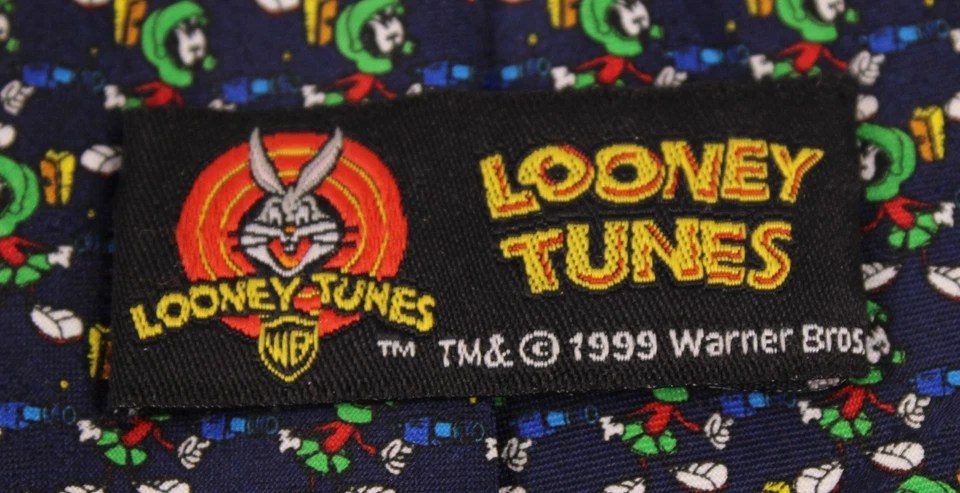 Винтажный мужской галстук Marvin the Martian 1999 Looney Tunes, Warner Bros - Изображение 4 из 4