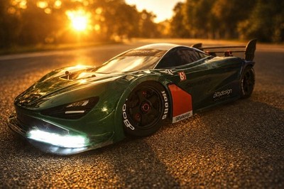 ARRMA LIMITLESS V2 GT Cobra 1:7 4WD Brushless On-RoadRC Car RTR, McLaren Body