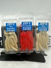 3X Sep's Pro-Cure Scented GRUBS Size 2 Pearl, Hot Pink