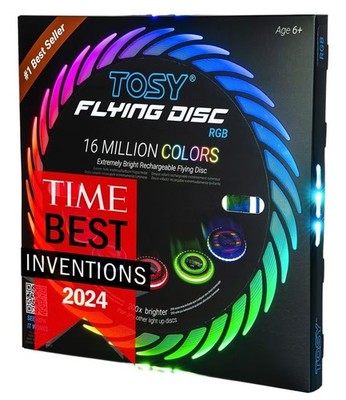 NEW! Flying Disc Smart Frisbee Kids Toy 16 Million Colors RGB 36 LED Light Up