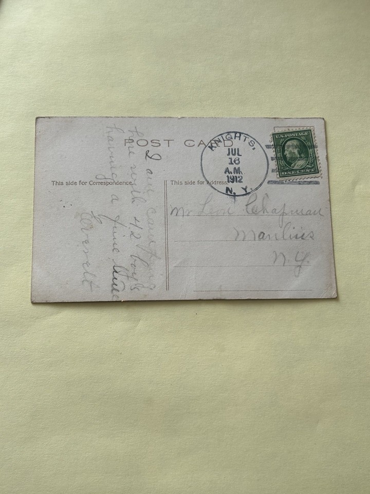 West Caroga Lake NY-New York Beach And Highway At Sherman's Vintage ...