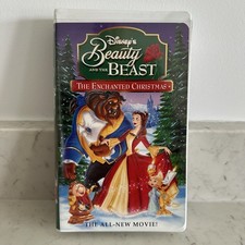 Disney Beauty and the Beast: The Enchanted Christmas clamshell VHS 1997