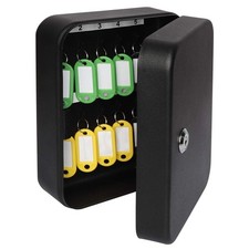 20 Key Storage Lock Box with Key Lock, Wall Mount Metal Security Key Cabinet ...