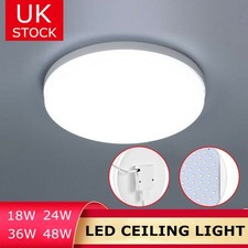 LED Ceiling Lights Flush Round Panel Down Light Living Room Kitchen Bathroom UK