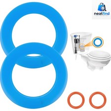 Flush Valve Seal for American Standard  Eljer Toilets, Upgraded Silicone Mat...